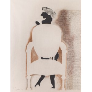 Teresa Pągowska (1926 Warsaw - 2007 Warsaw), Composition with a chair, 1982