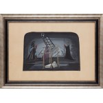 Tadeusz Kantor (1915 Wielopole Skrzyńskie - 1990 Kraków), Set design for Saint Joan by Bernard Shaw, 1960