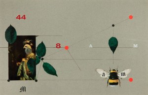 Kazimierz Mikulski (1918 Cracovie - 1998 Cracovie), Composition avec insecte II