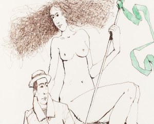 Waldemar Jerzy Marszałek (né en 1960, Dobrzyca), Femme avec un homme, 2015.