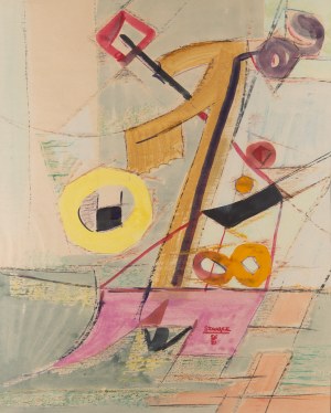 Bogusław Szwacz (1912 Leżajsk - 2009 Varsavia), Composizione, 1956