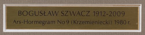 Bogusław Szwacz (1912 Leżajsk - 2009 Warszawa), 