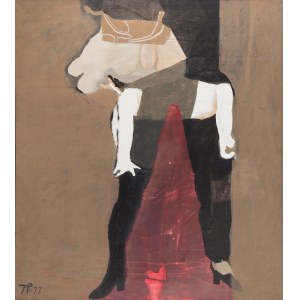 Teresa Pągowska (1926 Warsaw - 2007 Warsaw), Cabaret from the series Magical Figures, 1977