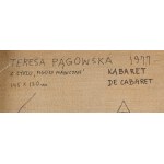 Teresa Pągowska (1926 Warsaw - 2007 Warsaw), Cabaret from the series Magical Figures, 1977
