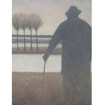 Jerzy Mierzejewski (1917 Karaków - 2012 Varšava), Krajina s člověkem, 2002
