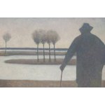 Jerzy Mierzejewski (1917 Karaków - 2012 Varšava), Krajina s člověkem, 2002
