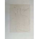 Amedeo Modigliani ( 1884 - 1920 ), Portret M. Kislinga - z teki L' Epopee Bohemienne