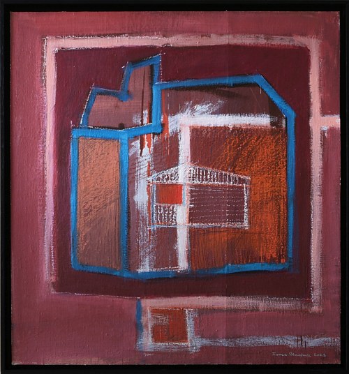 Iwona Stachura ( 1968 ), Recykling szkicu.Różowy 5, 2021