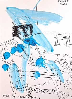 Pawel Kluza ( 1983 ), Man in a beret ( age 42 ), 2024