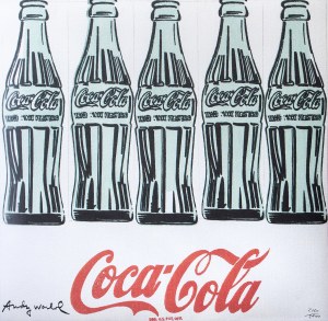 Andy Warhol, Fünf Colaflaschen