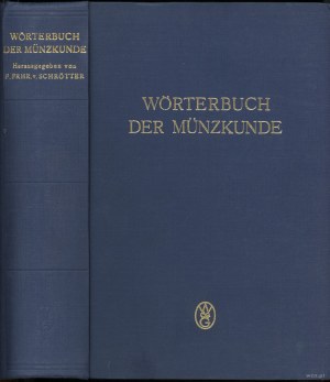 Wörterbuch der Münzkunde, Berlin 1970