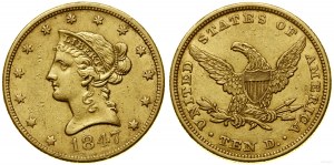 United States of America (USA), $10, 1847, Philadelphia