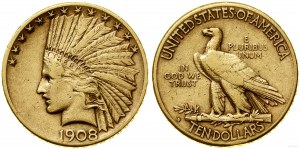 Spojené státy americké (USA), $10, 1908 S, San Francisco