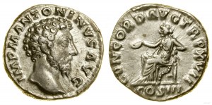 Cesarstwo Rzymskie, denar, 162-163, Rzym
