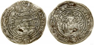 Hunowie, drachma, 710-720, Kabul