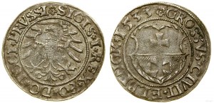 Polska, grosz, 1533, Elbląg