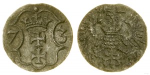 Polonia, denario, 1573, Danzica