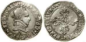 Pologne, 1/4 de franc, 1587 A, Paris