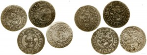 Pologne, série de 4 shillings, 1588, 1594, 1596, 1602, Riga