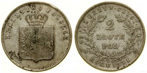 Pologne, 2 zlotys, 1831 KG, Varsovie