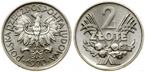 Polonia, 2 zloty, 1970, Varsavia