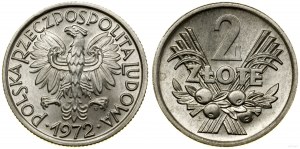 Pologne, 2 zlotys, 1972, Varsovie