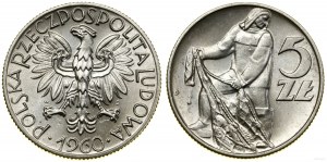 Polonia, 5 zloty, 1960, Varsavia