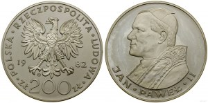 Pologne, 200 zloty, 1982, monnaie suisse