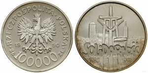 Poľsko, 100 000 PLN, 1990, Varšava