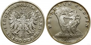 Polonia, 100.000 zloty, 1990, Solidarity Mint (USA)
