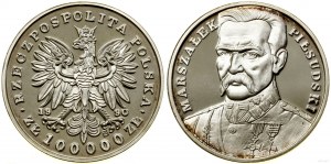 Polonia, 100.000 zloty, 1990, Solidarity Mint (USA)