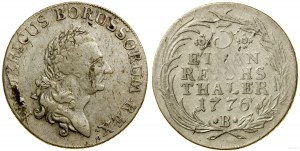 Slezsko, 1/3 tolaru, 1776 B, Wrocław
