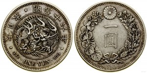 Japonsko, 1 jen, 1883, Osaka