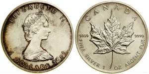 Kanada, 5 dolarů, 1989, Ottawa