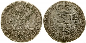Spanish Netherlands, 1/4 patagon, 1645, Brussels