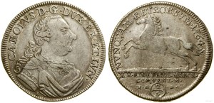 Allemagne, 2/3 thaler (florin), 1764 ID B, Brunswick