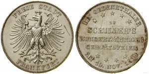 Niemcy, talar, 1859, Frankfurt