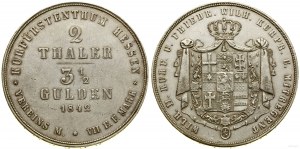 Allemagne, deux dollars = 3 1/2 florins, 1841, Kassel