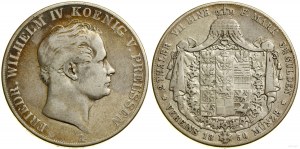 Niemcy, dwutalar = 3 1/2 guldena, 1850 A, Berlin