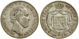 Německo, 1/3 tolaru, 1852 F, Drážďany