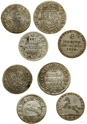 Niemcy, zestaw 4 monet, 1623-1819
