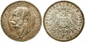 Allemagne, 3 marks, 1911 A, Berlin