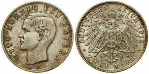 Allemagne, 2 marks, 1912 D, Munich
