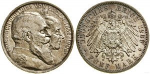 Nemecko, 5 mariek, 1906, Karlsruhe