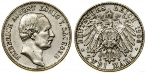 Německo, 2 marky, 1906 E, Muldenhütten