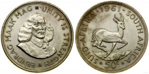 Republika Południowej Afryki, 50 centów, 1961, Pretoria