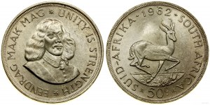 Republika Południowej Afryki, 50 centów, 1962, Pretoria