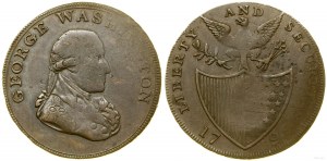 États-Unis, demi-penny, 1795