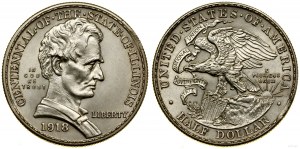États-Unis d'Amérique (USA), 1/2 dollar, 1918, Philadelphie