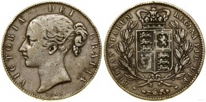Velká Británie, koruna, 1845, Londýn